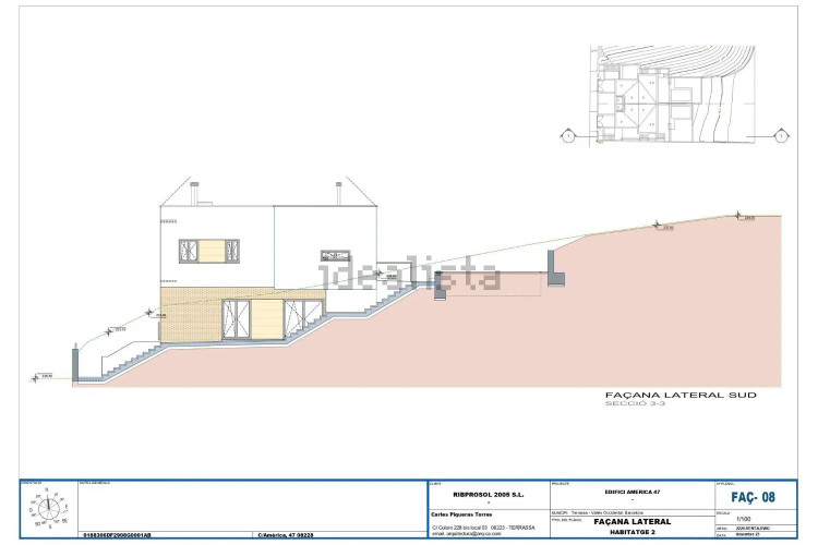 Chalet adosado en calle d'Amèrica