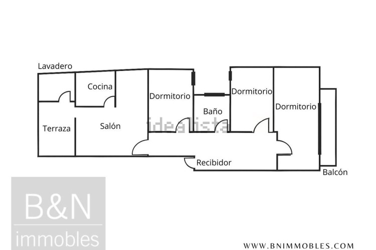 Un hogar reformado, con doble salida exterior y solo un vecino.