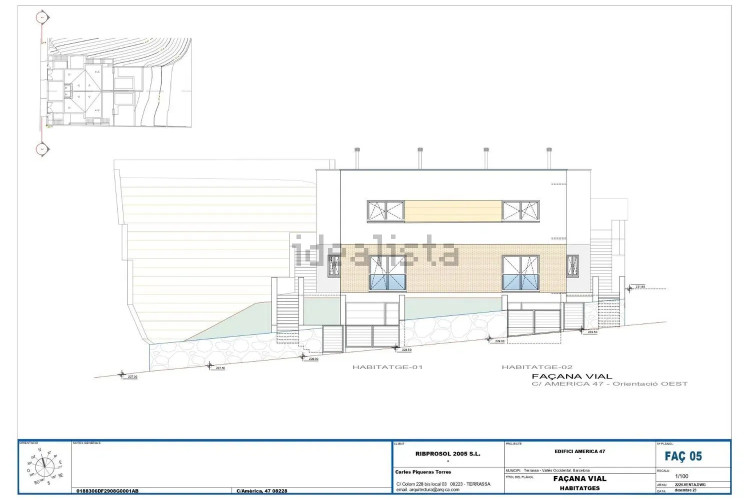 Chalet adosado en calle d'Amèrica