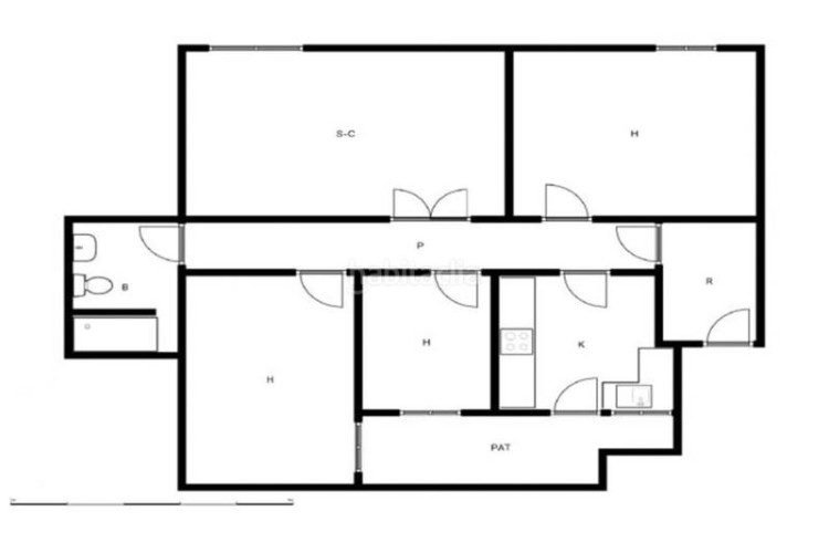 Piso  en venta en escola industrialplaça de catalunya en Terrassa