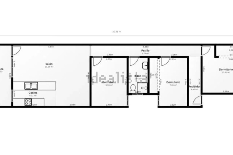 Ático en Barrio Can Palet