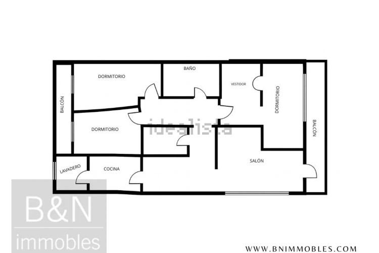 Una vivienda reformada con encanto, dos balcones y plaza de parking
