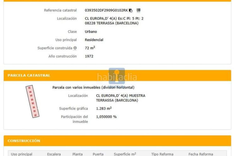 Piso inmueble ilegalmente okupado situado en la calle europa 4, esc. c, 52, , barcelona en Terrassa