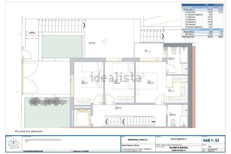 Chalet adosado en calle d'Amèrica
