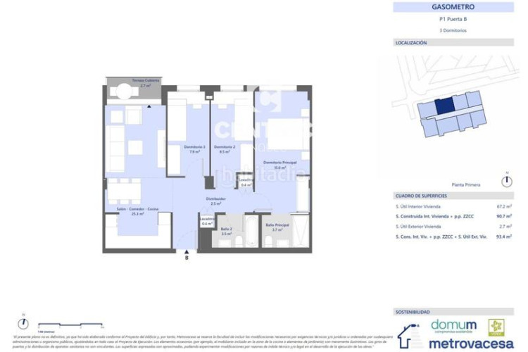Piso obra nueva gasòmetre en Segle XX Terrassa