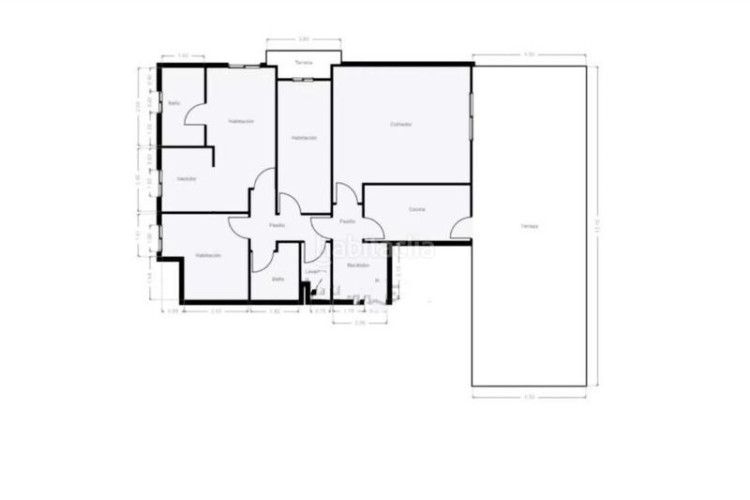 Ático atico seminuevo de 102 m2 con terraza de 53 m2 a pie de comedor con parquing y tratero incluidos en avenida madrid tocando estacio en Terrassa