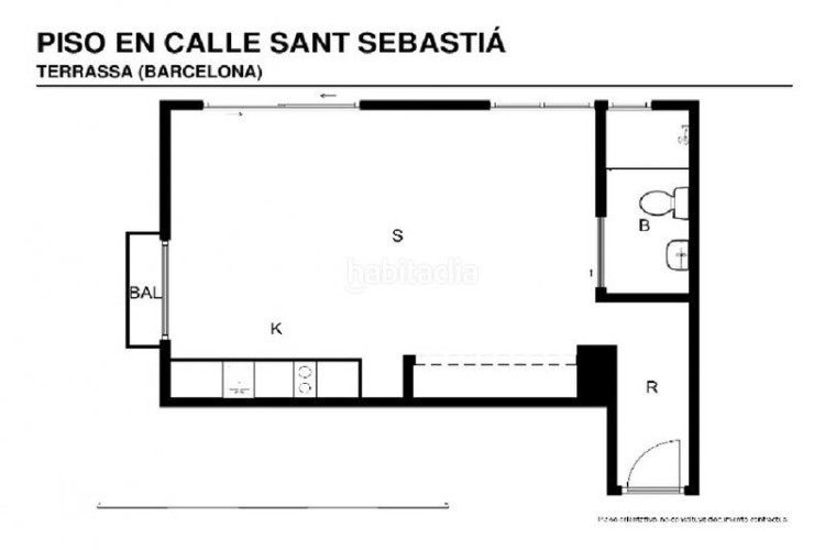 Piso (barcelona). en rentabilidad (no visitable). en Terrassa