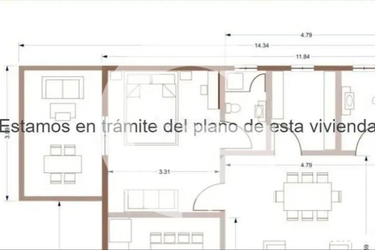 Piso precioso piso cerca de del centro en La Cogullada Terrassa