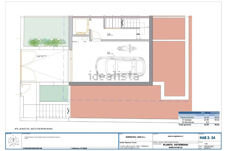 Chalet adosado en calle d'Amèrica