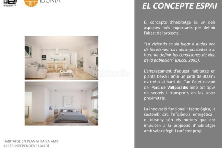 Planta baja  con jardin de 300m2 en Can Palet Terrassa