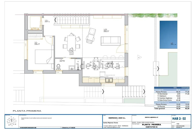 Chalet adosado en calle d'Amèrica