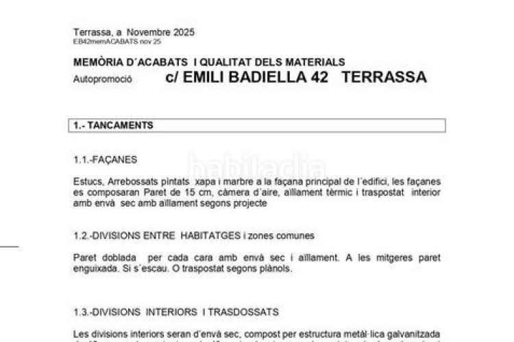 Casa  230m2 per estrenar al carrer emili badiella amb vistes al parc de les bruixes en Terrassa