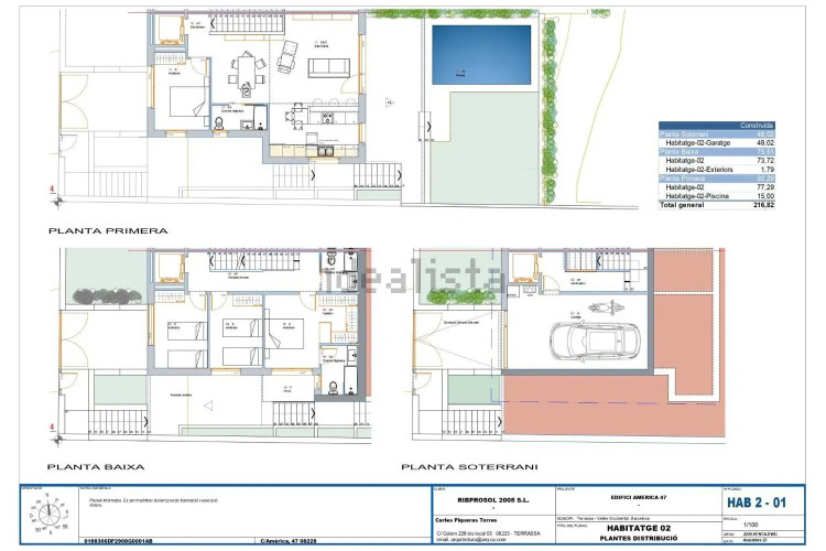 Chalet adosado en calle d'Amèrica