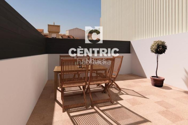 Dúplex  de obra nueva de 2 habitaciones buhardilla multifuncional y terraza en Terrassa
