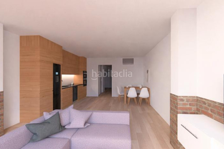 Planta baja obra nueva de 3 habitaciones con patio en Terrassa