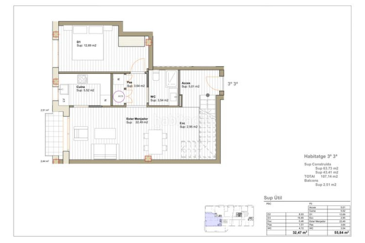 Dúplex obra nueva junto al centro! en La Cogullada Terrassa