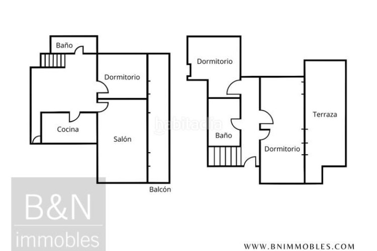 Dúplex un hogar con espacios amplios, una espectacular terraza, balcón y tres dormitorios en Terrassa