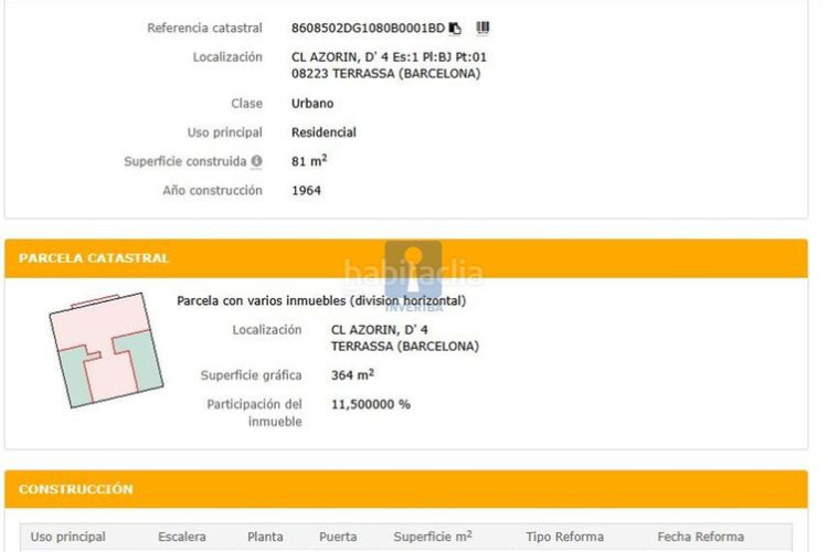 Piso inmueble ilegalmente okupado situado en la calle azorin 4, bajos 1, , barcelona en Terrassa