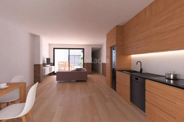 Planta baja obra nueva de 3 habitaciones con patio en Terrassa