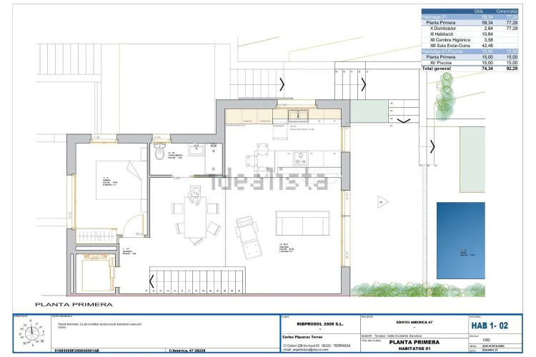 Chalet adosado en calle d'Amèrica
