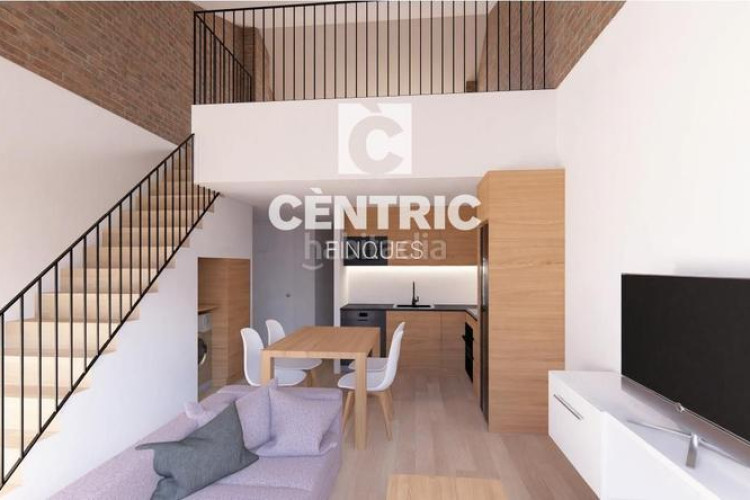 Dúplex  de obra nueva de 2 habitaciones buhardilla multifuncional y terraza en Terrassa